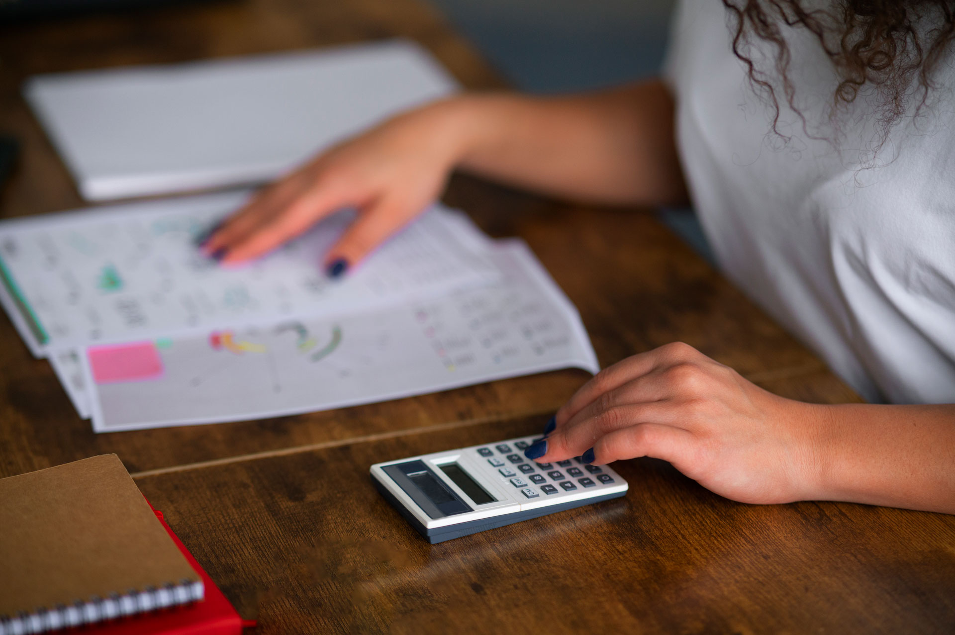 side-view-woman-working-as-economist